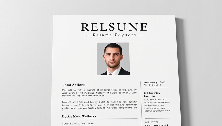 Modern Adobe InDesign resume template with bold layout and photo.