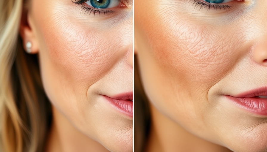Anti-aging serum for sagging skin before and after results.