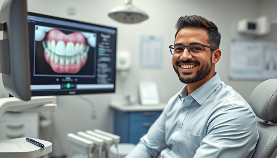 Dental professional in Costa Rica discussing veneers in office