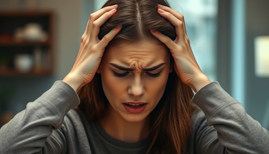 Stressed young woman expressing burnout triggers.