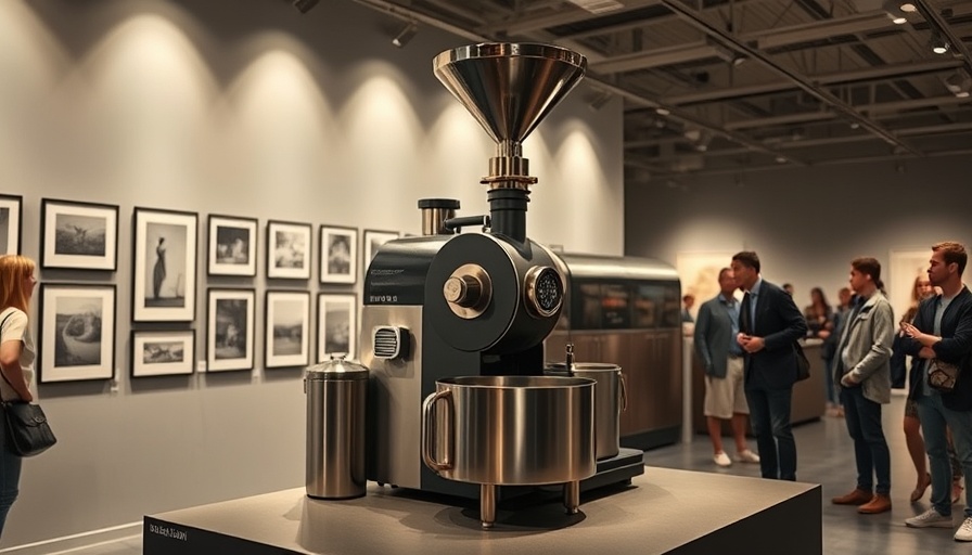 Thermoplan acquires Mikafi Roasters: Modern coffee roaster display.