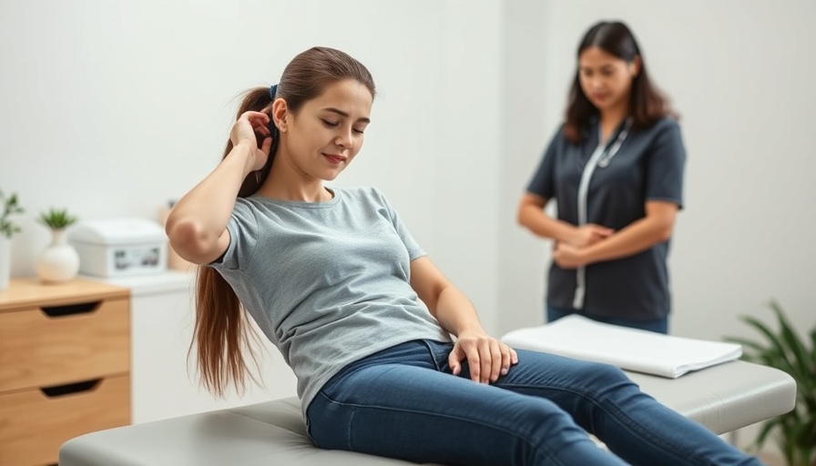 Chiropractic treatment session for neck pain in clinical setting.