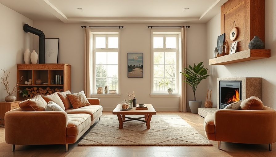 Modern living room interior in a home extension with cozy furniture.