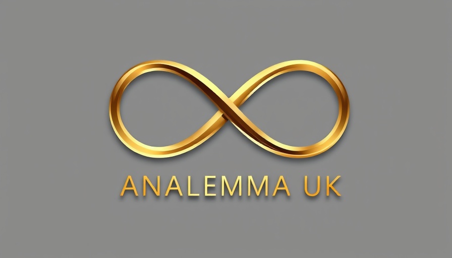 ANALEMMA UK logo with golden infinity symbol.