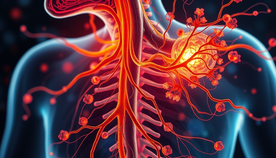 Anatomical illustration of vagus nerve symbolizing youth and vitality.