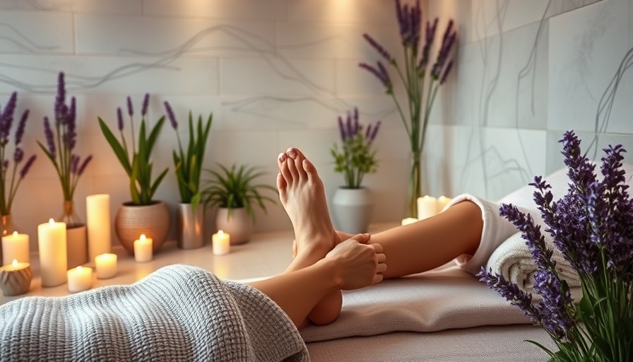 Reflexology session in serene spa environment