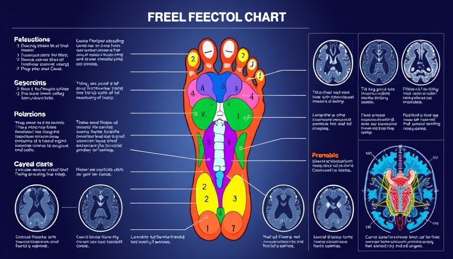 Detailed reflexology chart with nerve pathway activation diagrams showcasing reflexology effects.