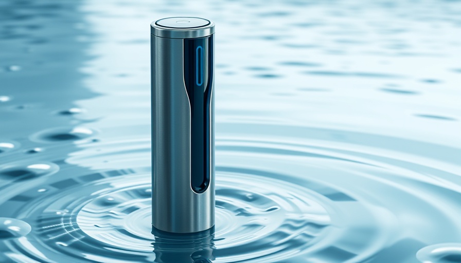 Structured water device submerged in water promoting health benefits.