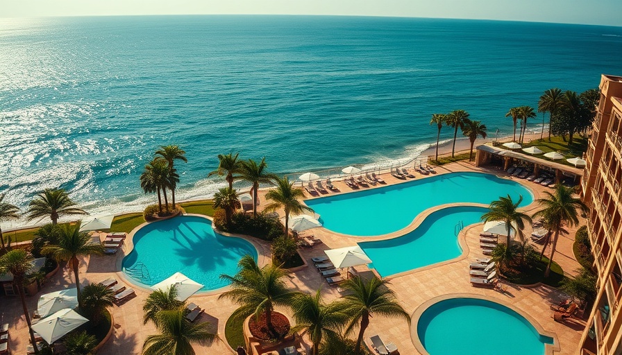 Best 5-star hotel near me with ocean view and pools.