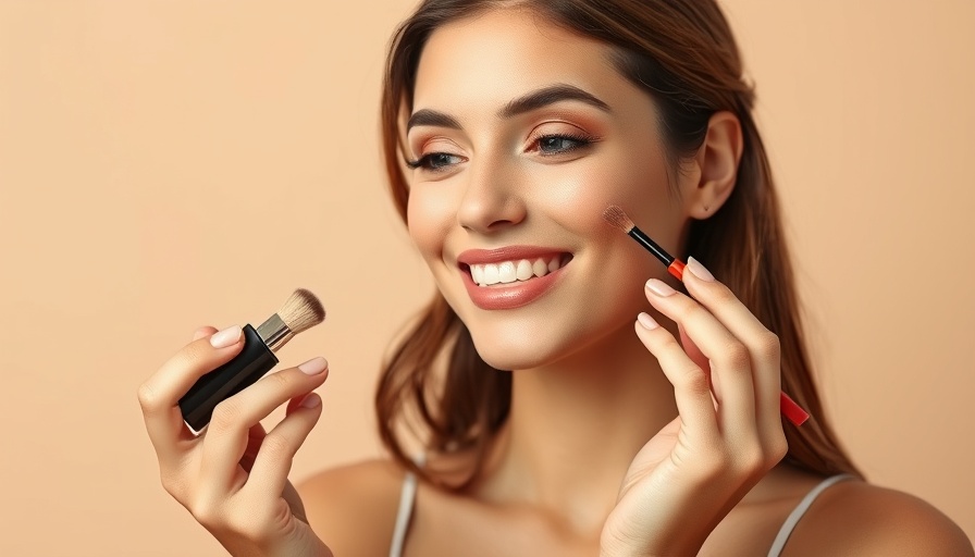Woman demonstrates how to apply foundation flawlessly.