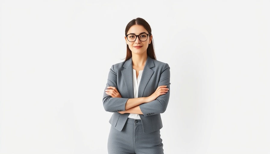 Modern social media header design with professional woman, minimalistic.