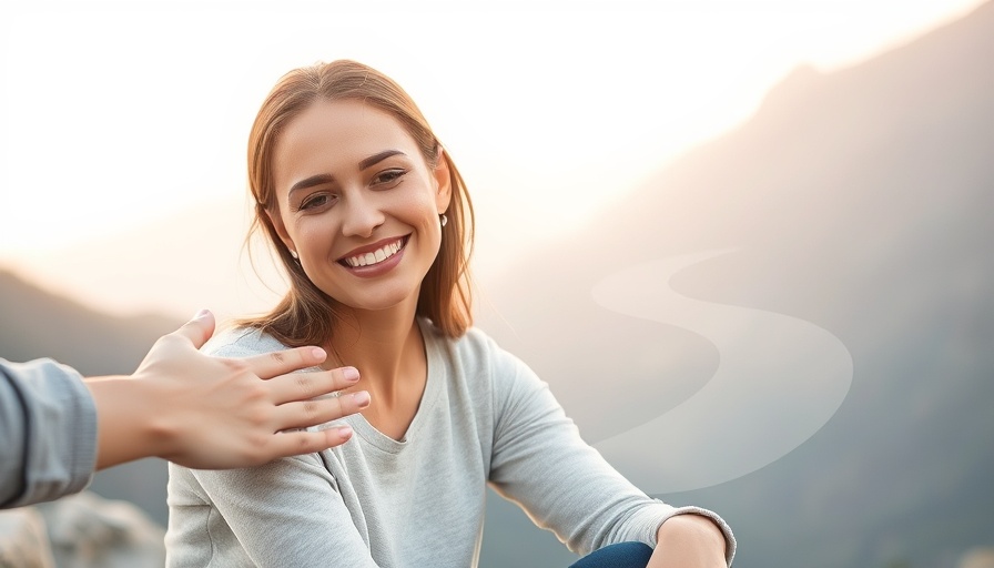 Symbolic representation of patient trust with a smiling woman.
