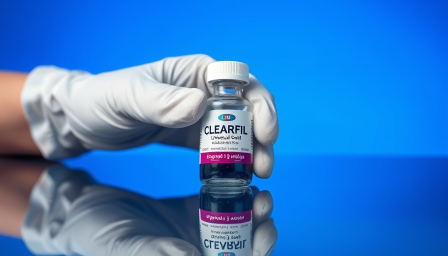 CLEARFIL Universal Bond Quick 2 held by a gloved hand on a reflective surface.