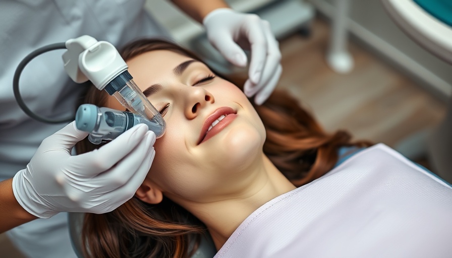 Sedation dentistry patient with nitrous oxide mask in dental chair.
