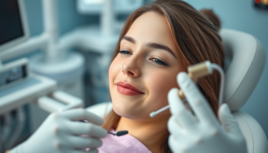 Sedation dentistry treatment in a dental clinic.