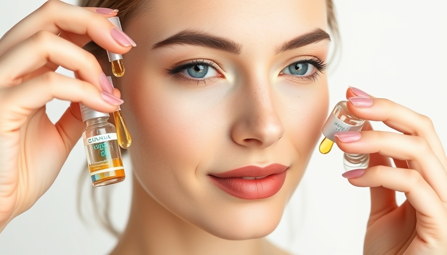 Cosmeceuticals and social media influence: skincare application close-up.