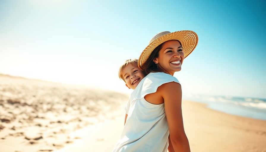 Happy moments at the beach, showcasing bright smiles and joy.