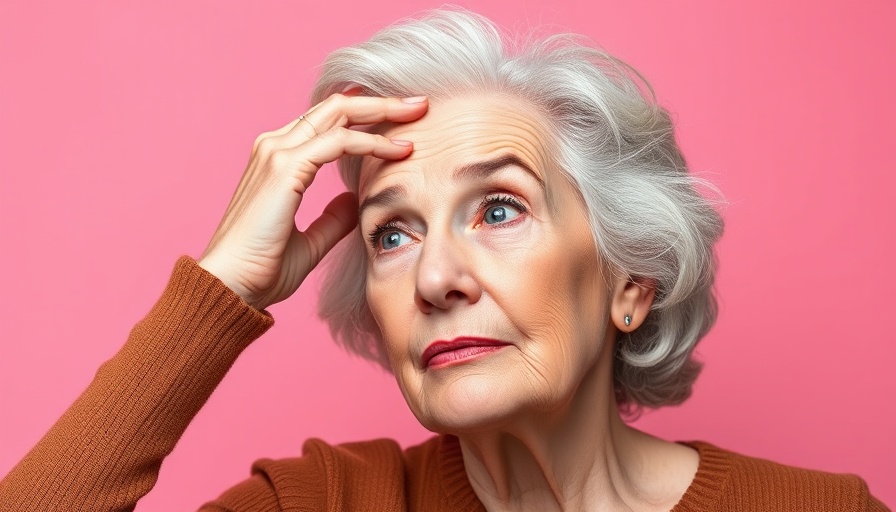 Thoughtful older woman considering dental implants experience.