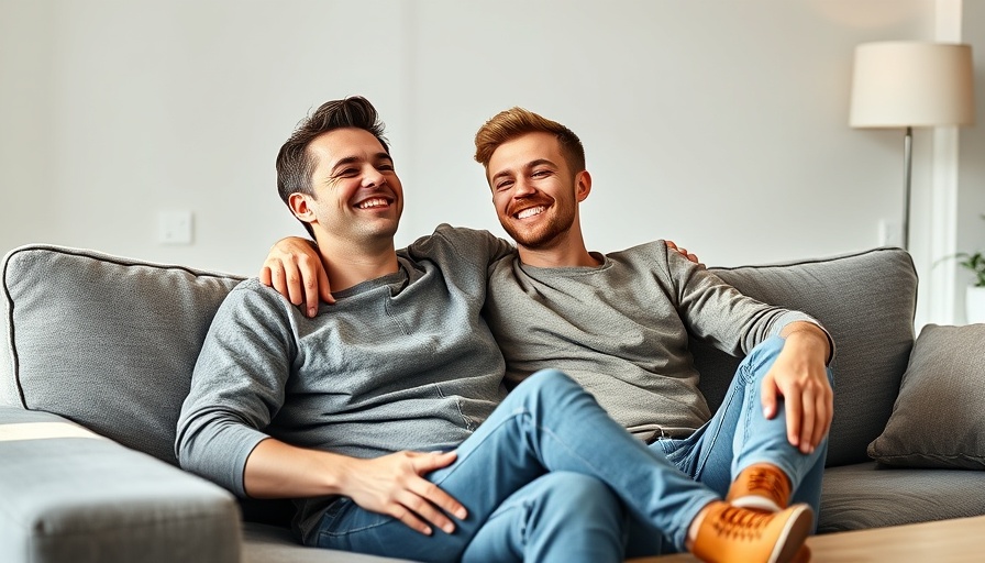 Young couple relaxing in Western Sydney affordable housing living room.