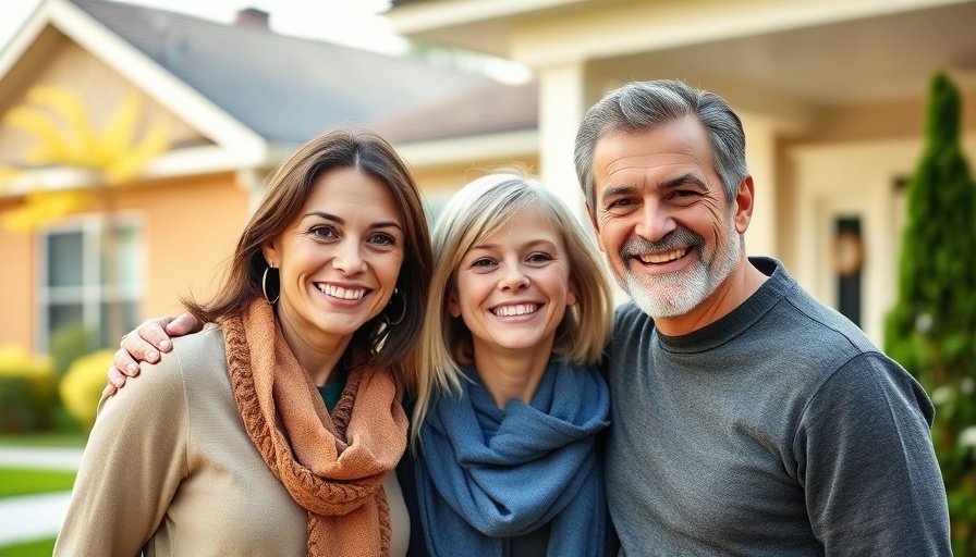 Melbourne homeowner journey: family smiling outside their home