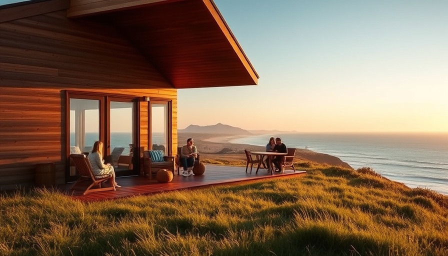Modern wooden cabin in Tasmania, showcasing award-winning architecture.