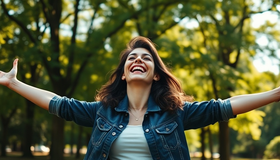 Joyful woman enjoying outdoors, representing Newcastle property market appeal.