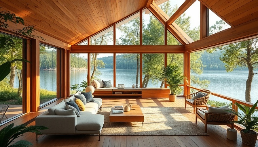 Contemporary wooden lakeside house, Tasmania architecture awards 2025, serene ambiance.
