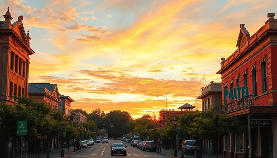Sunset view of Mount Gambier street highlighting investment opportunities.