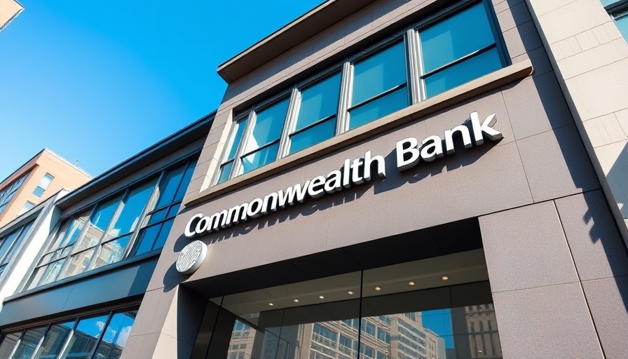 Commonwealth Bank building in Newcastle with investor lending rates information.