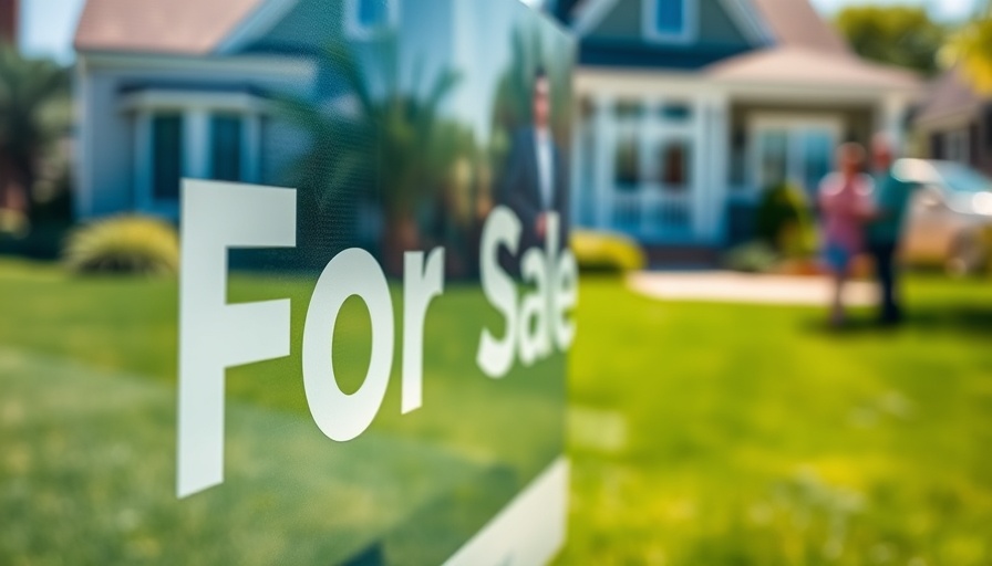 For Sale sign in focus with people in background, Newcastle property market.
