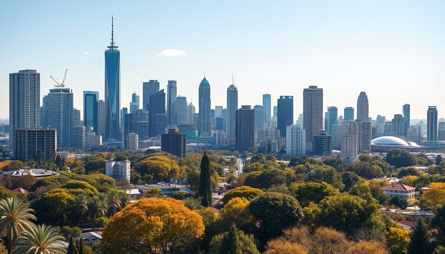 Aerial view of Melbourne cityscape depicting tight rental market Australia.