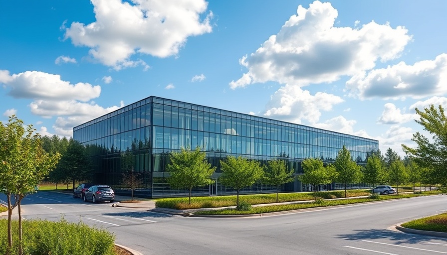 Modern glass-walled data center showcasing investment trends