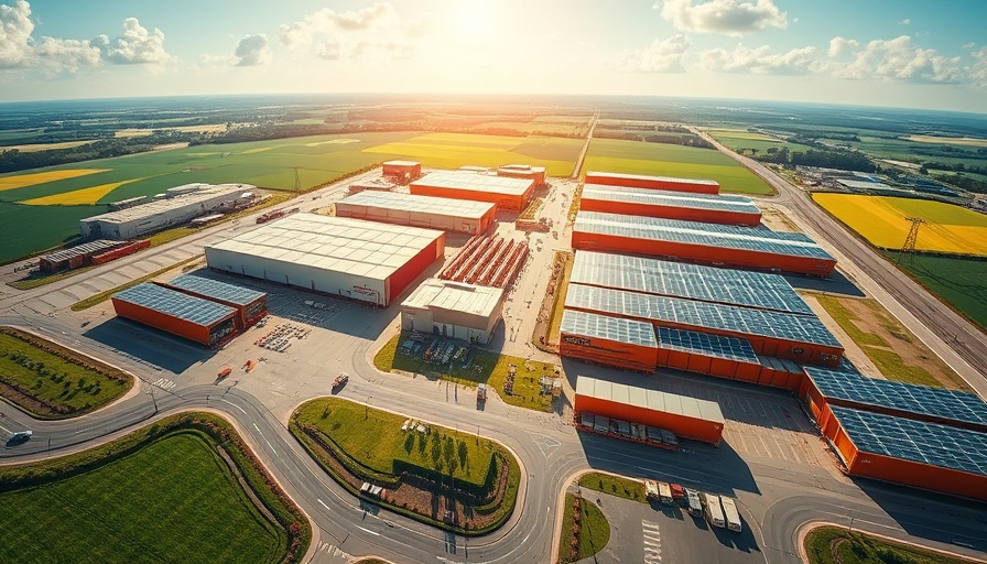 Deka Immobilien investment in logistics facility with solar panels.