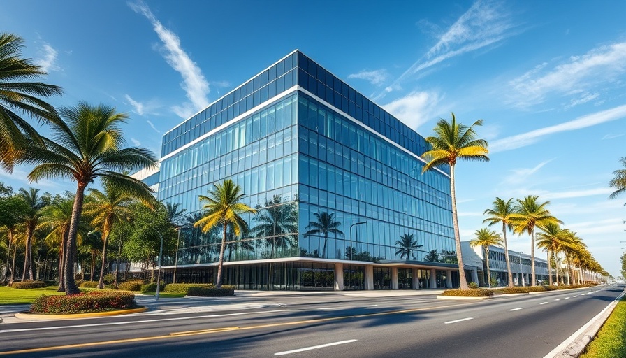 Modern South Florida office building reflecting market trends