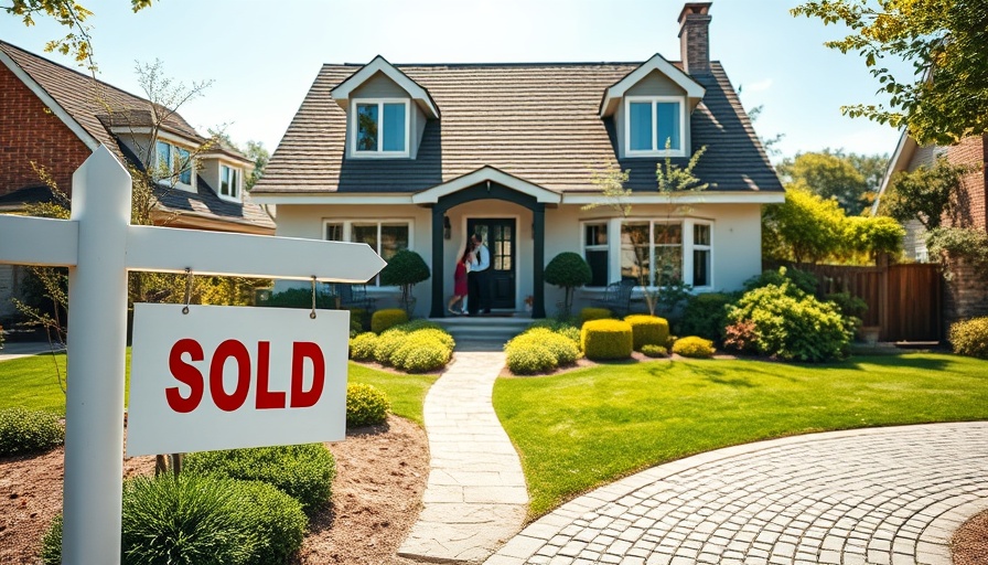 Como phenomenon buyers property market with sold home sign.