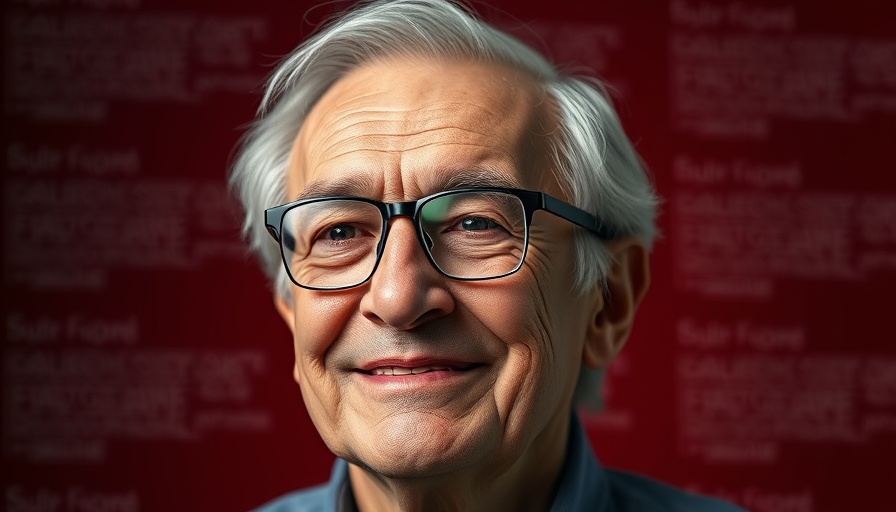 Warren Buffett investment quotes theme with elderly man smiling.