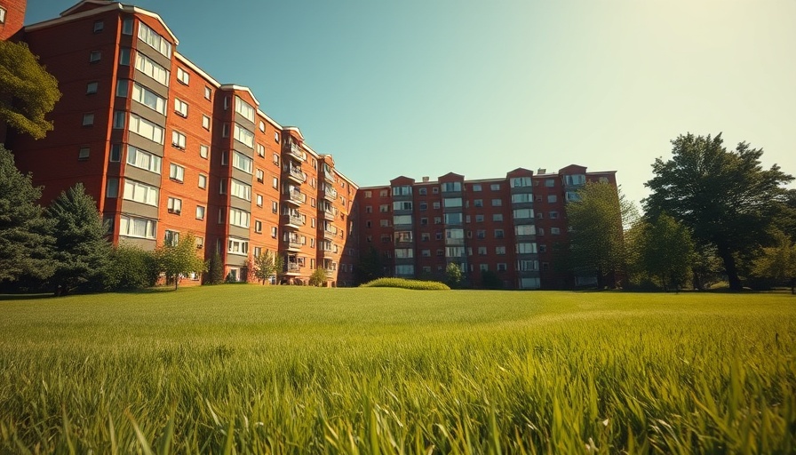 Newcastle red-brick apartment complex in vibrant property market