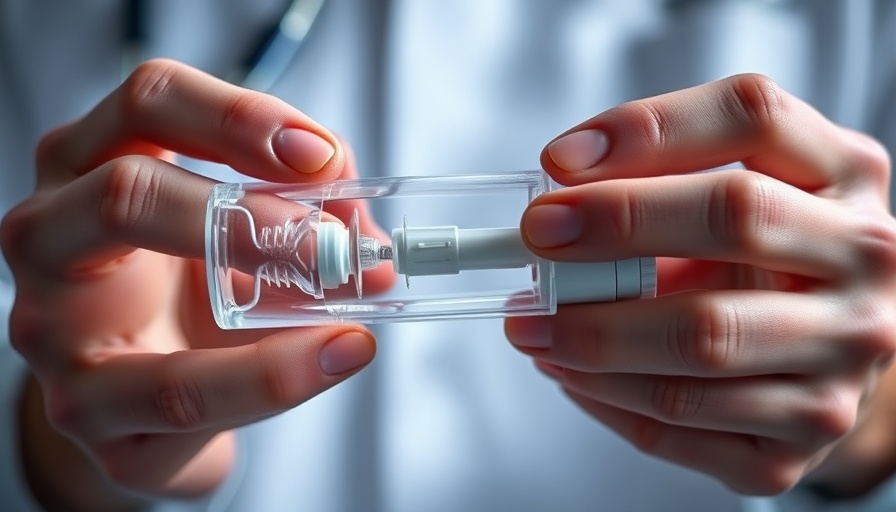 Close-up of a vacuum pump device, used for erectile dysfunction treatment.