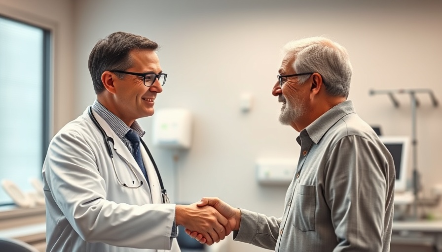 Doctor consulting a patient for erectile dysfunction treatment.