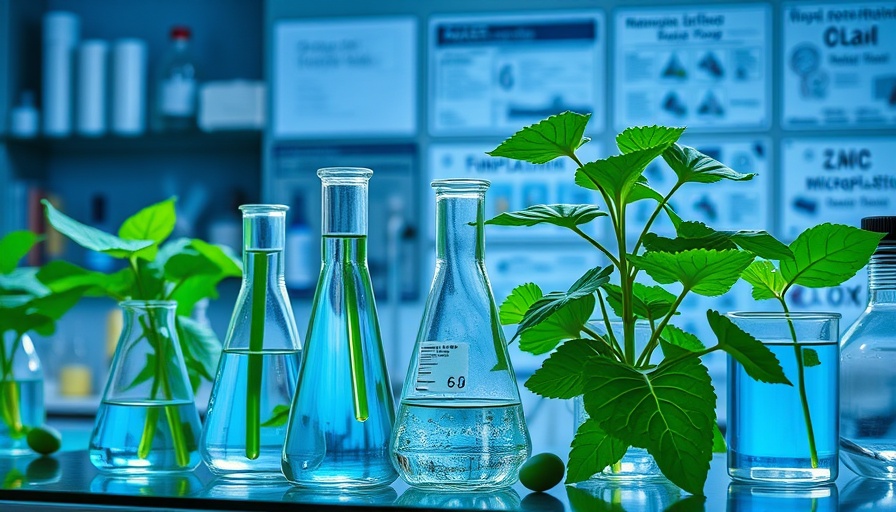 Microplastics and okra fenugreek extracts study in a lab setup.