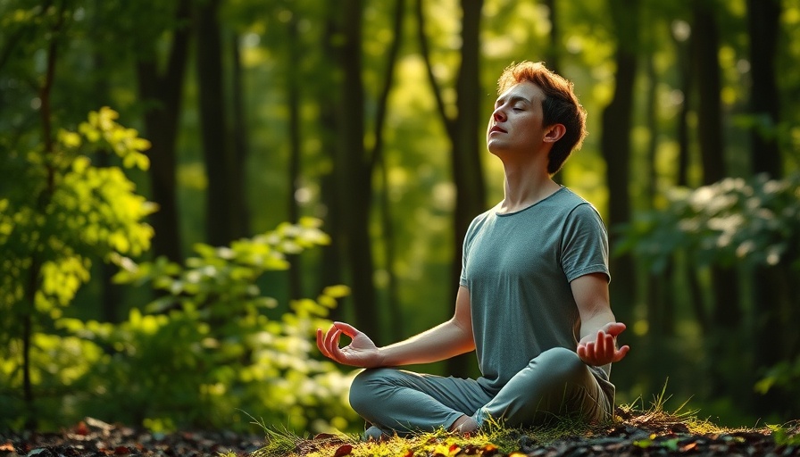 Meditating person practicing proper breathing for optimal health.