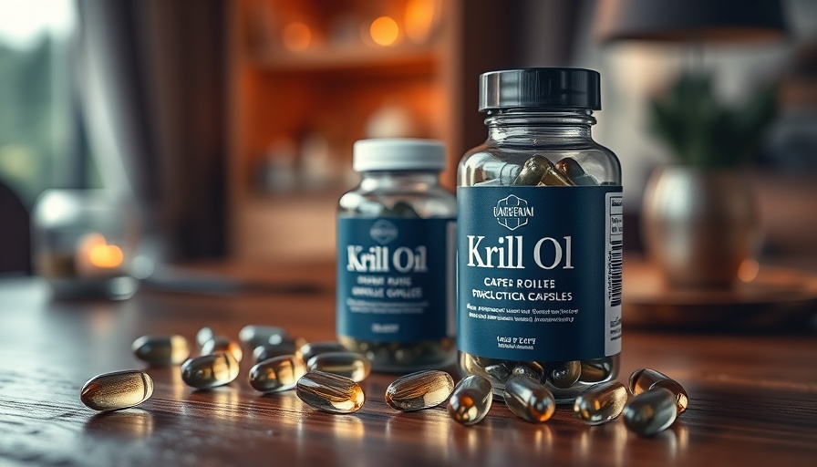 Elegant bottle of krill oil for weight loss and liver health