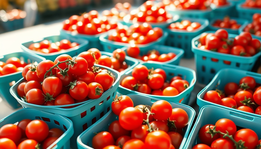 Vibrant cherry tomatoes for summer tomato recipes in baskets.