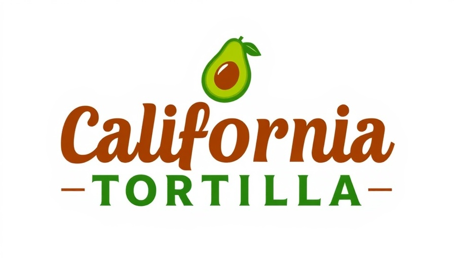 California Tortilla logo featuring an avocado for charity fundraiser.