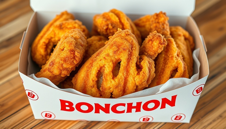 Fresh Bonchon fried chicken for National Fried Chicken Day Promotions.