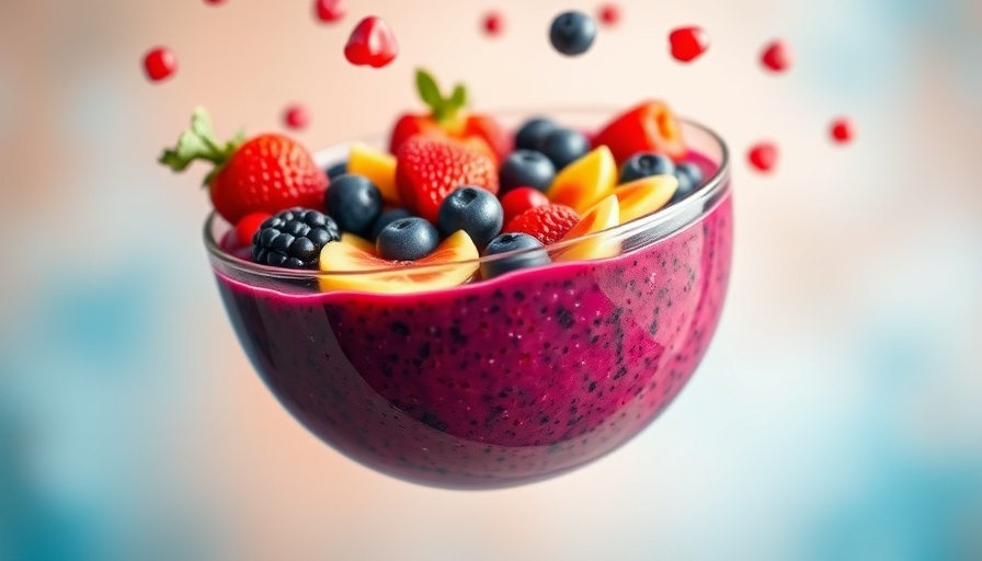 Vibrant fruit acai bowl with colorful berries, restaurant industry news.