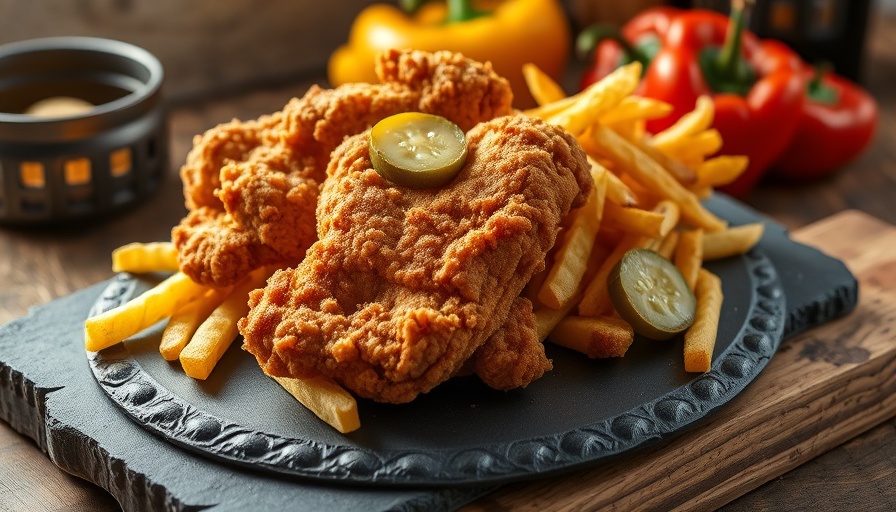 Restaurant Deals for July 2025: Crispy chicken and fries on a plate.