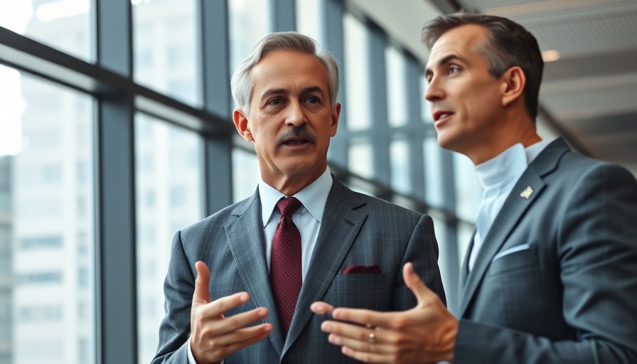 Business professional discussing maximizing operational value with AI.