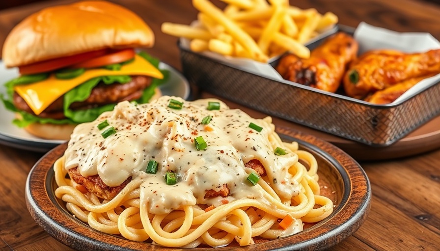 Applebee's 2 for $25 Menu with burger and pasta.