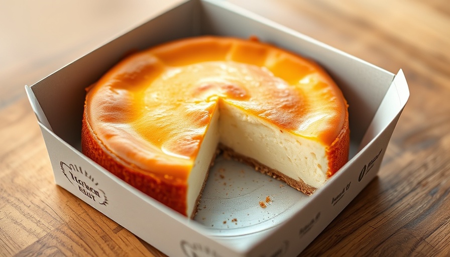 Ready-to-serve cheesecakes for restaurants, cheesecake in box.